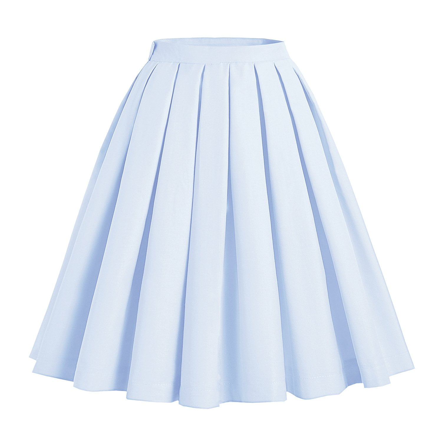 Circle Slkirt High Waist Slim Fit Pleated Long Umbrella Skirt - Vintage ...