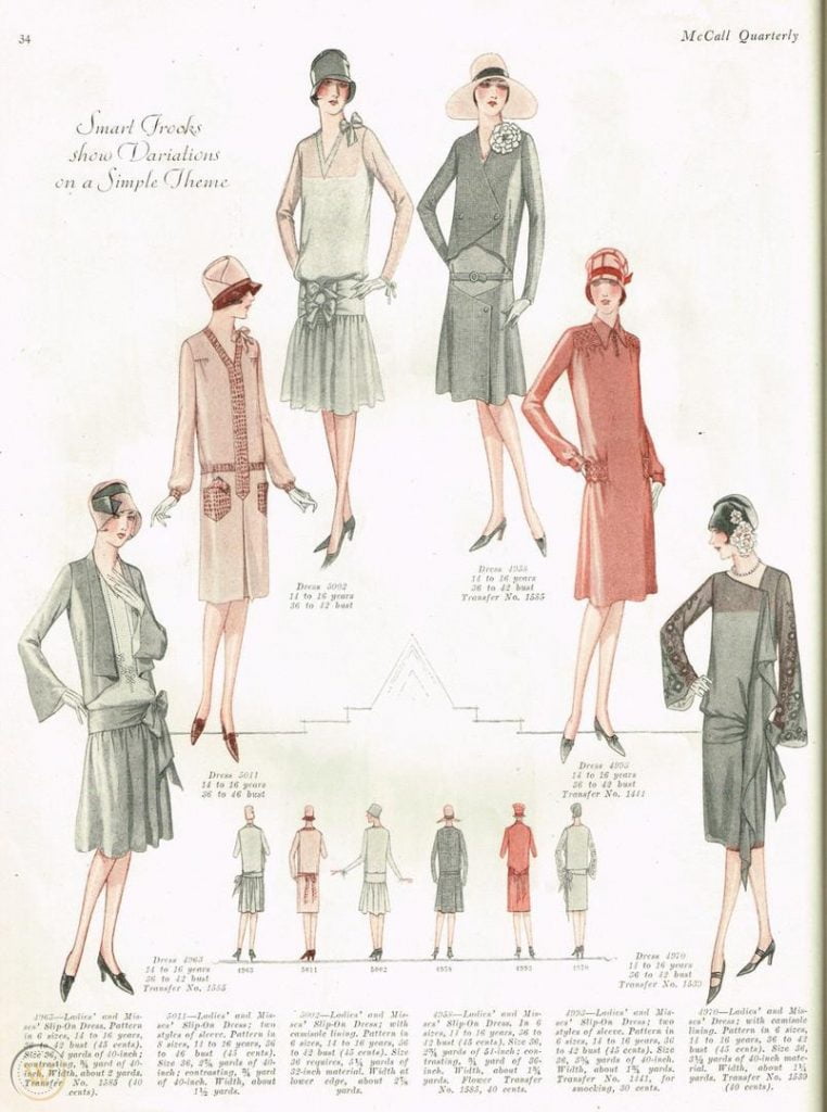 1920s Sewing Patterns - House Dress VS. Flapper look - Vintage-Retro