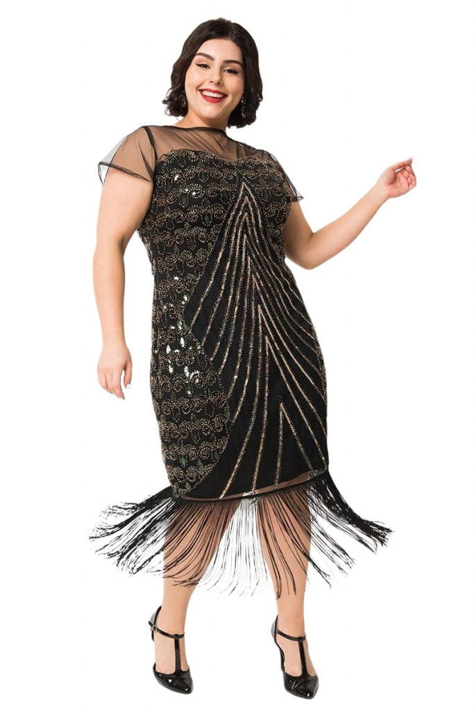 roaring 20s prom dress plus size