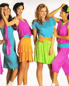 80's Fashion for Girls: Colorful Outfit for 80s Party - Vintage-Retro