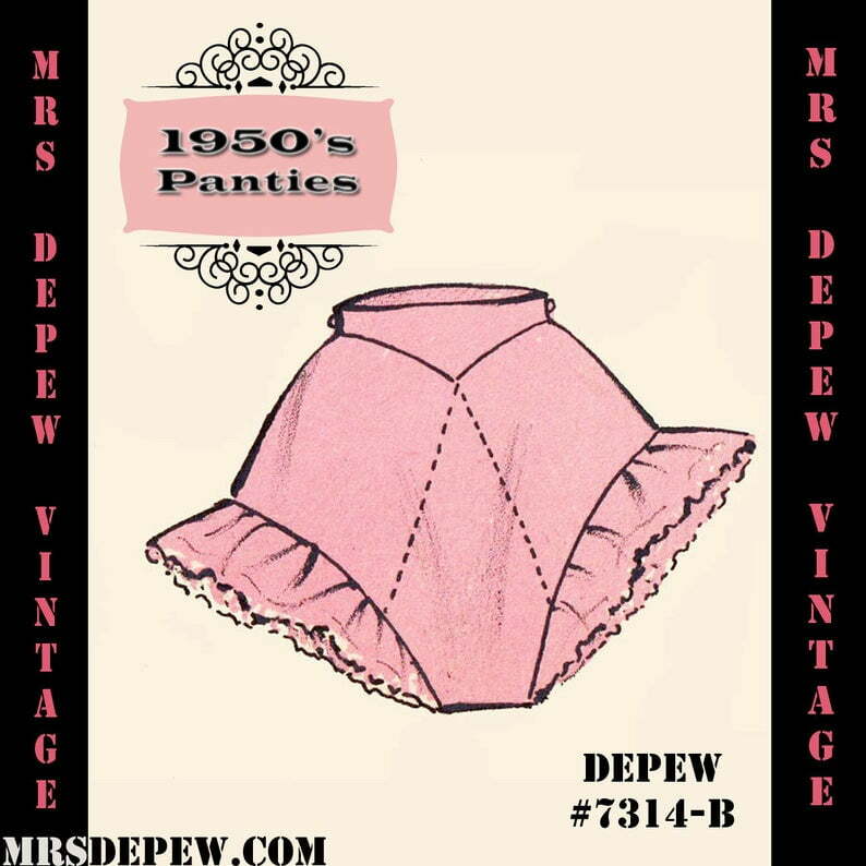 The 1950s Ruffle Panties Pictures Photos Patterns Vintage Retro 0039