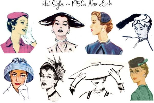 1950s Hats Guide- Vintage Hats for Men & Women - Vintage-Retro