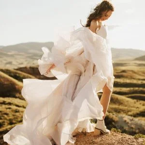 Wedding Style A Wedding Dress with Combat Boots Vintage Retro